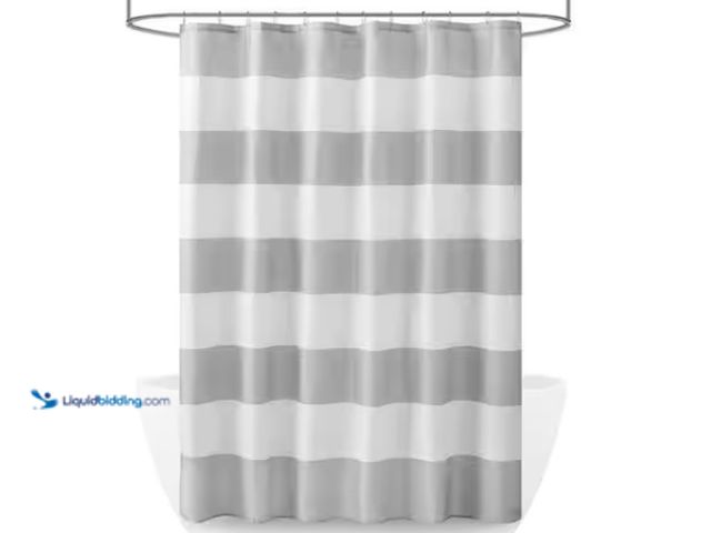 Lot 49-1534973 - (2) Urban Habitat 13-Pieces Printed 70 in. W x 72 in. L Polyester Shower Curtain Plus Hooks Set in W...