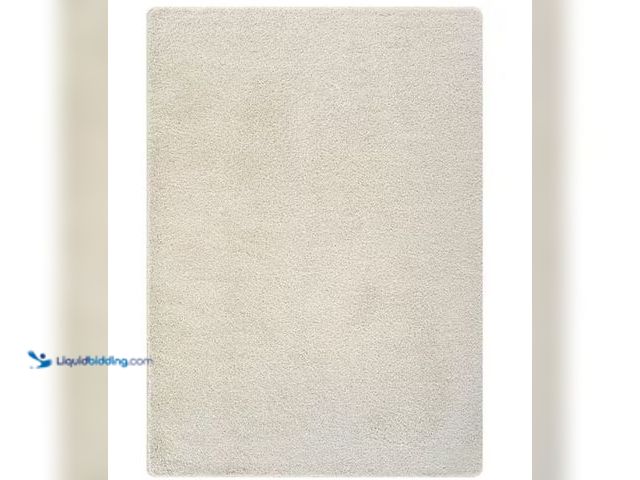 Lot 49-1631186 - Beverly Rug
Silky 4 ft. x 6 ft. Bone Solid Plus Thick Pile Non Slip Easy Clean Non Shedding Modern ...