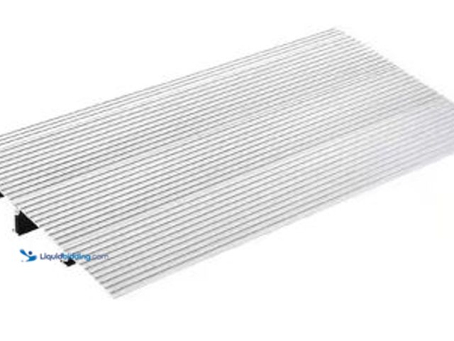 Lot 49-5436768 - Door Threshold Ramp 3 in. Rise Door Ramp for Wheelchairs Aluminum Threshold Ramp 800 lbs. Load Capac...