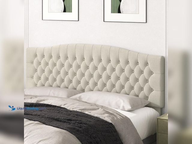 Lot 49-5482184 - Befurtori King Headboard Only, Upholstered Headboard King Size for Adjustable Bed Linen Tufted Wall ...