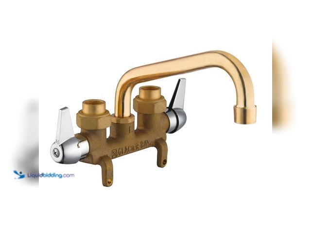 Lot 49-5413546 - Glacier Bay
2-Handle Laundry Faucet in Rough Brass UNUSED