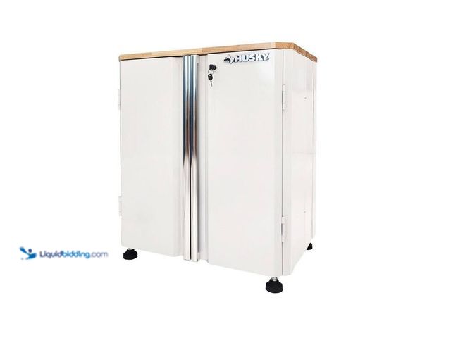 Lot 49-5406628 - Husky HUSKY 28 in. W x 33 in. H x 19 in.D Folding 22-Gauge Steel 1-Piece Garage Storage System in Wh...