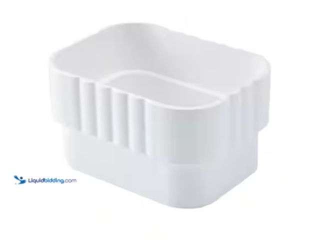 Lot 49-3612880 - Lot of (16) Amerimax Home Products 3 in. x 4 in. White Vinyl Downspout Connector, Model # M0723, Unu...
