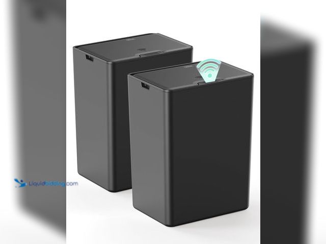 Lot 49-5410854 - Cesun 2 Pack 4 Gallon Bathroom Trash Can with Lid, Small Automatic Trash Can [ASIN: B0F4QHGFQY] unus...