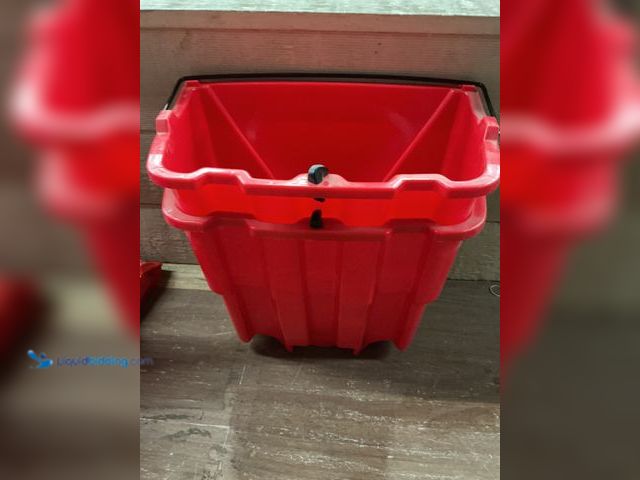 Lot 49-5449409 - Rubbermaid Commercial Products
WaveBrake 4.5 Gal. Red Plastic Dirty Water Bucket (scuffs and scratc...