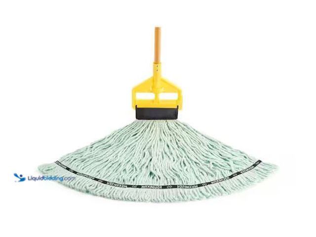 Lot 49-1568574 - Lot of (2) Rubbermaid Commercial Products Maximizer #24 Anti-Microbial Blend String Wet Mop Model # ...