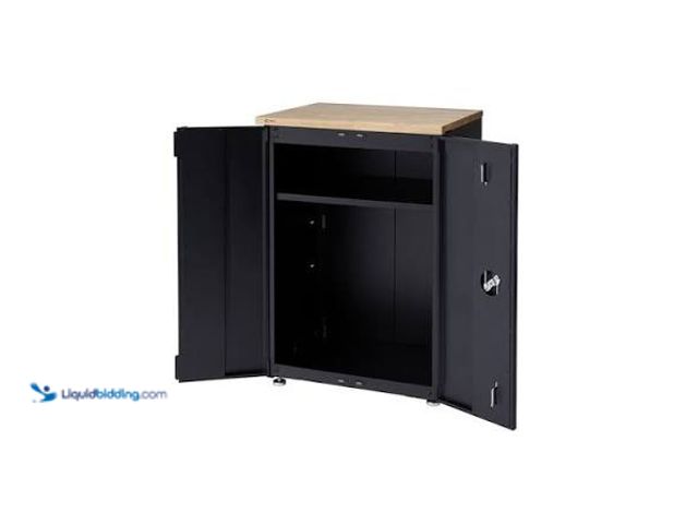 Lot 49-5551567 - Trinity 24 in x 33.9 in Freestanding Steel Garage Cabinet, Unused with scuffs
