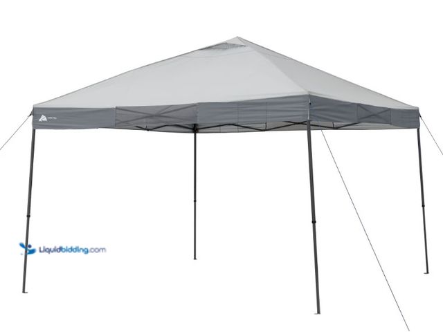Lot 49-5538929 - Ozark Trail 12' x 12' Instant Straight Leg Canopy for Camping - Gray. Unused