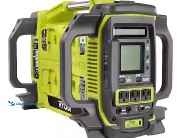 Lot 49-2022955 - RYOBI 18V ONE+ 1800-Watt Portable Battery Inverter Power Station/8-Port Charger (Tool Only), Model #...