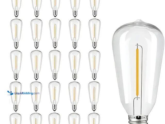 Lot 49-1820370 - New 25 Pack ST38 LED Light Bulbs, Outdoor String Light Replacement Bulbs Equivalent To 7W