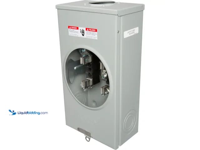 Lot 49-5408117 - Talon Metering Siemens UAT317-0GF 200A 4-Jaw Ringless Meter Socket, 1 Position, No Bypass. [Model: U...