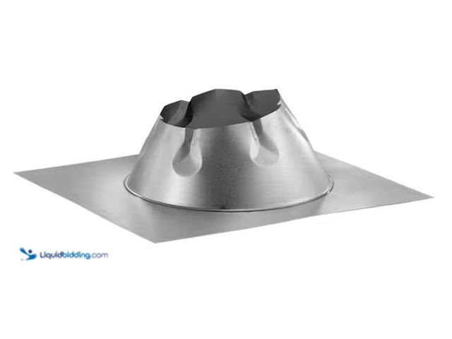 Lot 49-1572298 - DuraVent DuraPlus All-Fuel Chimney 6in. Diameter Roof Flashing, 7/12-12/12, DSA Model # 6DP-F12DSA, ...