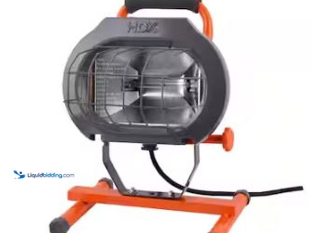 Lot 49-1518242 - HDX 600-Watt Halogen Portable Work Light Model # H600P, Slightly Used  Ref#HD0724