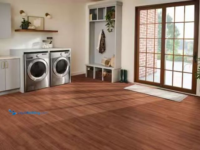 Lot 49-1624364 - Approx (280) sq ft of Bruce Plano Saddle 22 MIL 7 in. W x 48 in. L Waterproof Click Lock Luxury Viny...