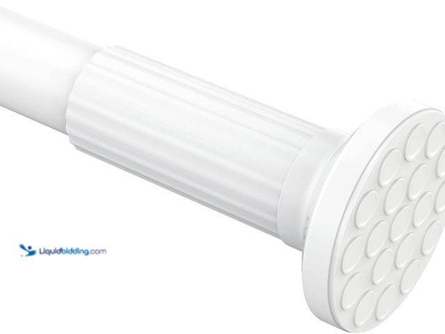 Lot 49-5476713 - Umimile Tension Curtain Rod, 51-126 inches Adjustable Spring Shower Tension Curtain Rod. Model #B09P...