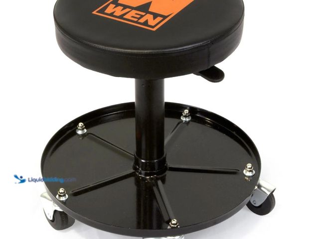 Lot 49-3614805 - WEN 300-Pound Capacity Pneumatic Rolling Mechanic Stoo, Model # 73012T, Slightly used, Scuffs/Scratc...
