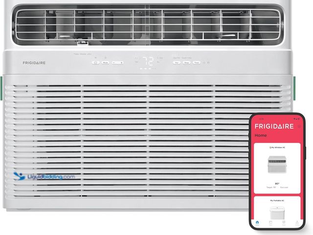 Lot 49-5546162 - Frigidaire 18,000 BTU Smart Window Air Conditioner with Wi-Fi, Cools Up to 1,020 Sq. Ft., Remote Con...