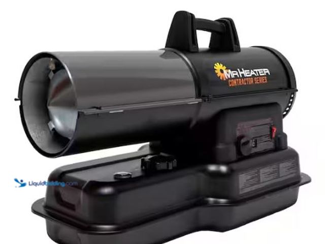 Lot 49-1569512 - Mr. Heater Contractor Series 80,000 BTU Black Forced Air Kerosene/Diesel Outdoor Space Heater with T...