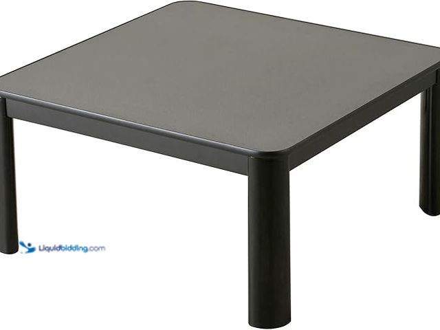 Lot 49-3462958 - KB-75US(BK) Kotatsu Heater Table with 120V Electric Heater Low-Lying Dining and Work Desk Square W29...