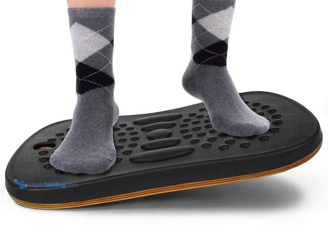 Lot 49-5410384 - Yes4All Wobble Balance Board for Standing Desk/Anti-Fatigue Office Foam Pad - Standing Desk Mats, Ro...