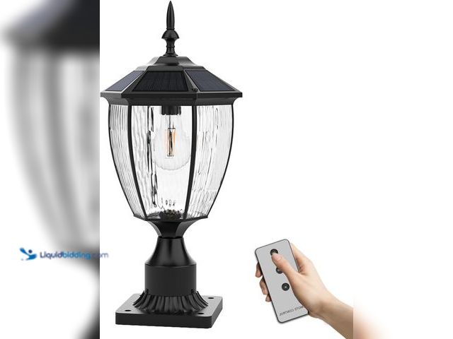 Lot 49-1541269 - KAE KAQUR Solar Post Lights Outdoor Waterproof with Pier Mount Base, 3000K/4000K/6000K Dusk to Dawn ...