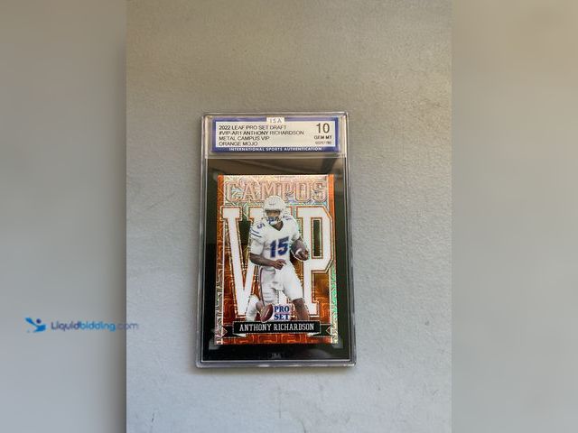 Lot 49-1977909 - Other WOW GRADED CARD! 2022 LEAF PRO SET DRAFT #VIP-AR1 ANTHONY RICHARDSON METAL CAMPUS VIP ORANGE M...