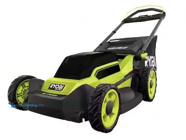 Lot 49-1548687 - RYOBI 40V HP Brushless 20 in. Cordless Battery Walk Behind Push Lawn Mower with 6.0 Ah Battery and C...