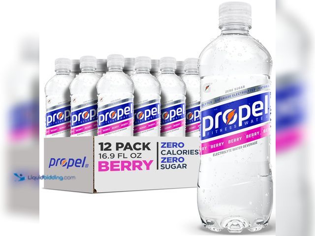 Lot 49-5545227 - Propel Berry, Zero Calorie Sports Drinking Water with Electrolytes and Vitamins C&E, 16.9 Fl Oz, Pac...