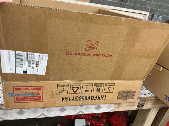 Lot 49-5485141 - Grey vanity sink cabinet. Model #THKFBV058GY1A4. Unused with hardware.