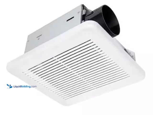 Lot 49-1549125 - Hampton Bay 50 CFM Wall/Ceiling Mount Room side Installation Bathroom Exhaust Fan, ENERGY STAR, Mode...