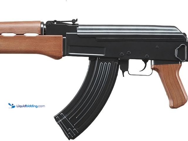 Lot 49-5437905 - AK-Series ABS Durable Plastic AK47 Airsoft Gun Rifle Full/Semi Auto-Battery & Charger Included