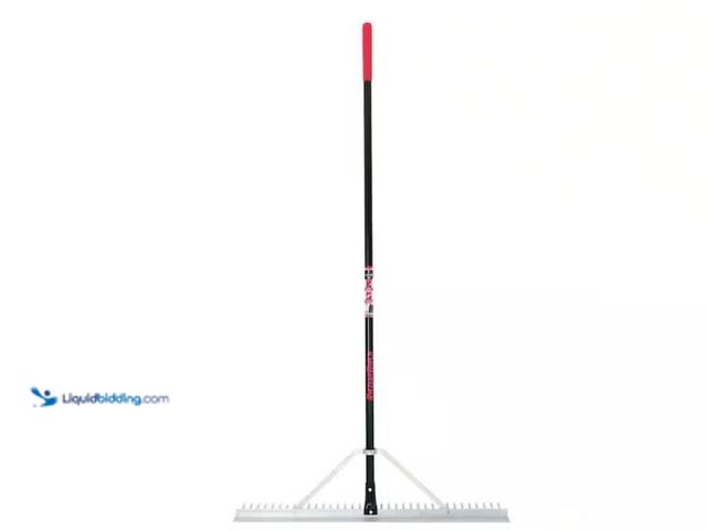 Lot 49-2020556 - Razor-Back 36 in. Aluminum Landscape Rake, Model # 291650. MSRP: $69.97.  Unused, NOTE: Teeth bent. ...