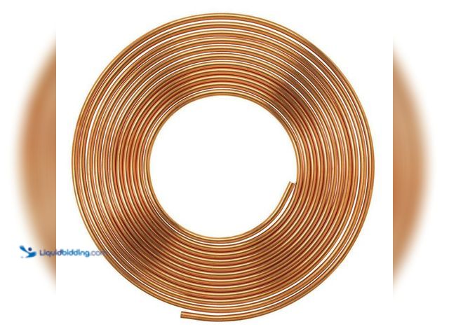 Lot 49-2000713 - Everbilt 3/8 in. x 10 ft. Copper Type L Soft Coil (1/2 in O.D.), Model # LSC3010PS, unused.   Ref#hd...