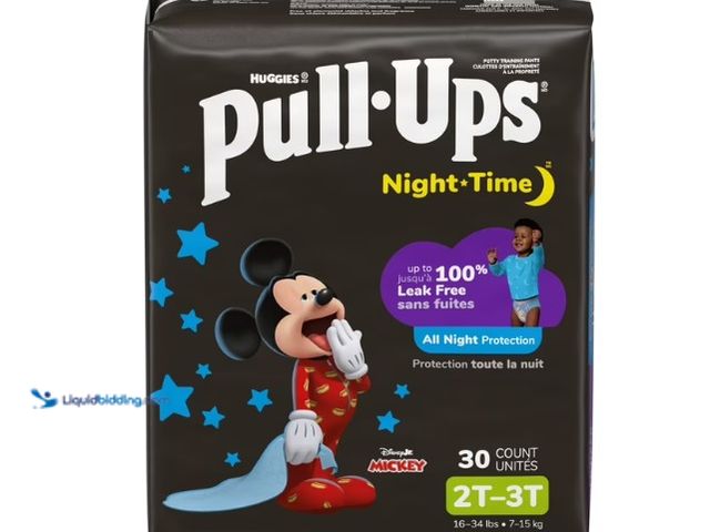 Lot 49-5543692 - Pull-Ups Boys' Night-Time Potty Training Pants, 2T-3T (16-34 lbs), 120 Count. New