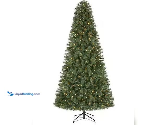Lot 49-1548179 - Home Accents Holiday 7.5 ft. Festive Pine LED Pre-Lit Artificial Christmas Tree Model # 22HD30005, U...