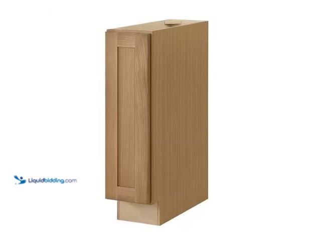 Lot 49-1624757 - Hampton Bay Avondale 9 in. W x 24 in. D x 34.5 in. H Ready to Assemble Plywood Shaker Base Kitchen C...