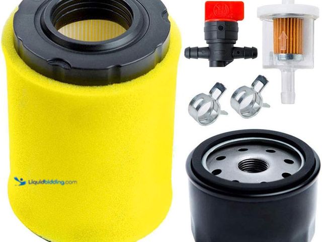 Lot 49-3514467 - Lot of 4. 796031 Air Filter with Tune Up Kit, Compatible with Briggs and Stratton 591334 492932 6968...