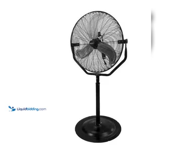 Lot 49-3473106 - Commercial Electric 30 in. 3-Speeds High Velocity Tilting Pedestal Fan with Adjustable Height in Bla...