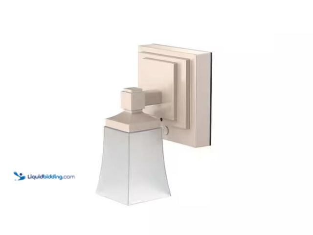 Lot 49-1631439 - Lot of (2) Westek 5 in. Satin Gold Single LED Downlight Vanity Sconce Light with Remote (1-Pack), Mo...