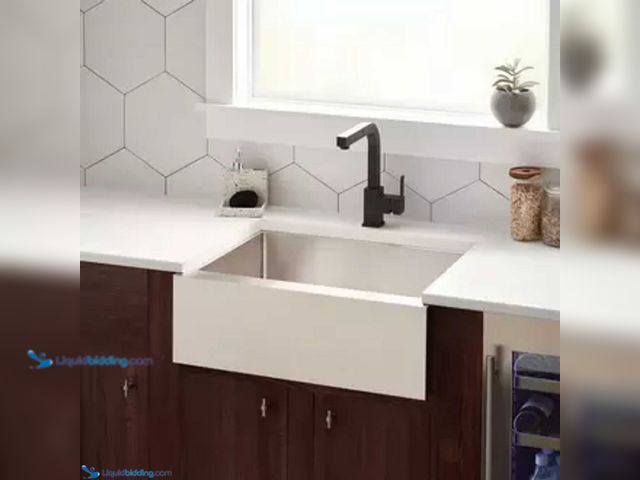 Lot 49-1929333 - New SH229023SS 24" Farmhouse Sink.