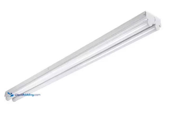 Lot 49-3612858 - Metalux 4 ft. 2-Light Linear White Integrated LED Ceiling Strip Light for Commercial/Residential use...