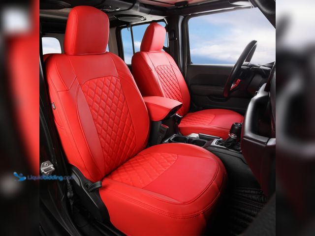Lot 49-5487526 - GIANT PANDA Jeep Wrangler 4 Door JL 2018-2026 Full Set Car Seat Covers for Sahara Sport Rubicon Unli...
