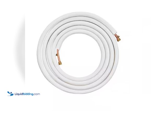 Lot 49-1577038 - VEVOR 25 ft. Mini Split Line Set 1/4 in. and 3/8 in. O.D Copper Pipes Tubing and Triple-Layer Insula...