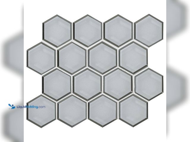 Lot 49-5552000 - Approx 50 sq.ft. MSI
Ice Beveled 3 in. Hexagon 11 in. x 12 in. x 0.31 in. Glass Mesh-Mounted Mosaic...