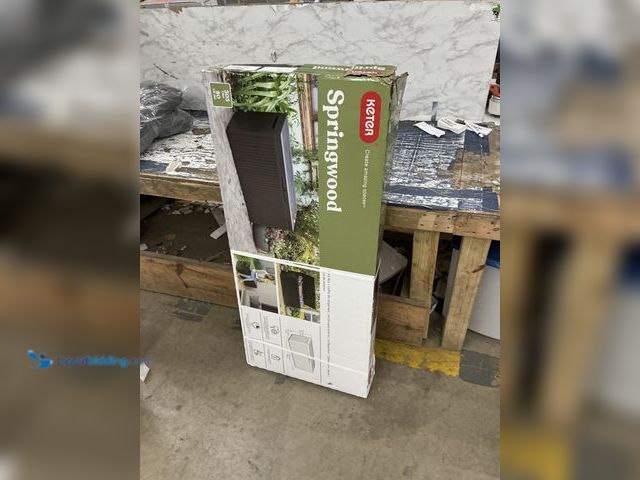 Lot 49-5546558 - Keter 80gal Springwood Deck Box Brown Model:731161044335 New
