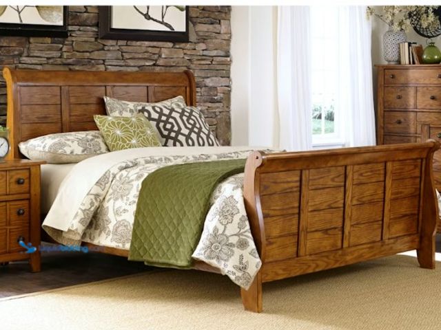 Lot 49-5508826 - 175-br22c Liberty Furniture Grandpa S Cabin California King Sleigh Rails. Unused with hardware.