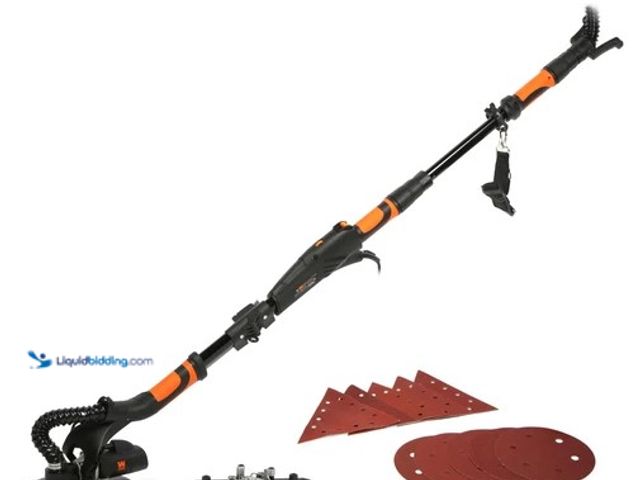 Lot 49-2004518 - WEN 5-Amp 2-in-1 Variable Speed Dual-Head Drywall Sander with 15-Foot Dust Hose, Model #DW5084, Used...