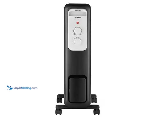 Lot 49-1556682 - Pelonis 1,500-Watt Oil-Filled Radiant Electric Space Heater with Thermostat Model # HO-0279, Unused ...