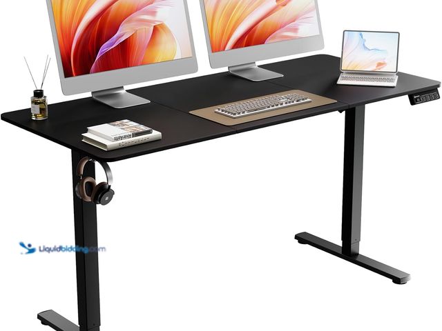 Lot 49-5437451 - 55" Electric Standing Desk, Adjustable Height, Sit Stand Up Desk for Home Office & Computer Workstat...