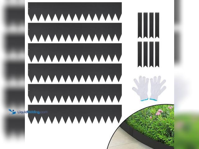 Lot 49-2024749 - VEVOR Steel Landscape Edging Metal Garden Edging Borders 40 in. x 8 in. Strips, Hammer-in Edging Bor...
